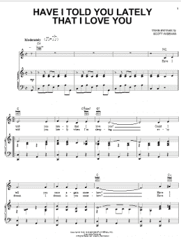 page one of Have I Told You Lately That I Love You (Piano, Vocal & Guitar Chords (Right-Hand Melody))