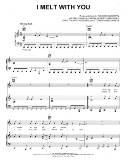 page one of I Melt With You (Piano, Vocal & Guitar Chords (Right-Hand Melody))