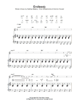 page one of Endlessly (Piano, Vocal & Guitar Chords)