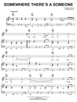 page one of Somewhere There's A Someone (Piano, Vocal & Guitar Chords (Right-Hand Melody))