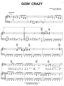 page one of Goin' Crazy (Piano, Vocal & Guitar Chords (Right-Hand Melody))
