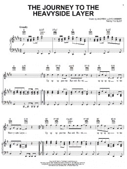 page one of The Journey To The Heavyside Layer (from Cats) (Piano, Vocal & Guitar Chords (Right-Hand Melody))