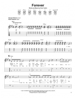 page one of Forever (Easy Guitar Tab)