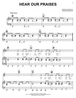 page one of Hear Our Praises (Piano, Vocal & Guitar Chords (Right-Hand Melody))
