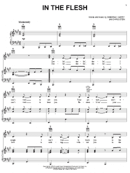 page one of In The Flesh (Piano, Vocal & Guitar Chords (Right-Hand Melody))