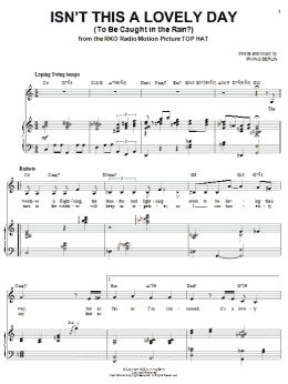 page one of Isn't This A Lovely Day (To Be Caught In The Rain?) (Piano & Vocal)
