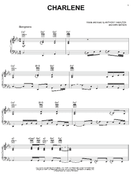 page one of Charlene (Piano, Vocal & Guitar Chords (Right-Hand Melody))