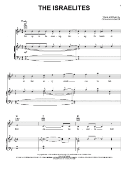 page one of The Israelites (Piano, Vocal & Guitar Chords (Right-Hand Melody))