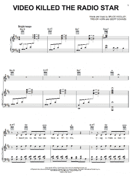 page one of Video Killed The Radio Star (Piano, Vocal & Guitar Chords (Right-Hand Melody))