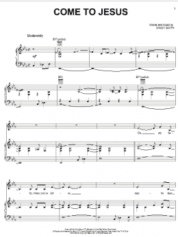 page one of Come To Jesus (Piano, Vocal & Guitar Chords (Right-Hand Melody))