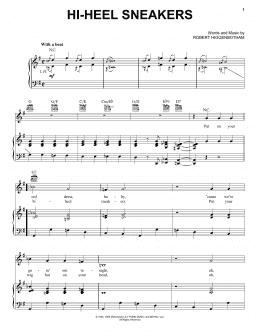 page one of Hi-Heel Sneakers (Piano, Vocal & Guitar Chords (Right-Hand Melody))