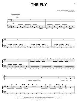 page one of The Fly (Piano, Vocal & Guitar Chords (Right-Hand Melody))
