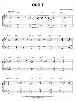 page one of Orbit (Piano Solo)