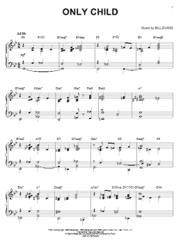 page one of Only Child (Piano Solo)