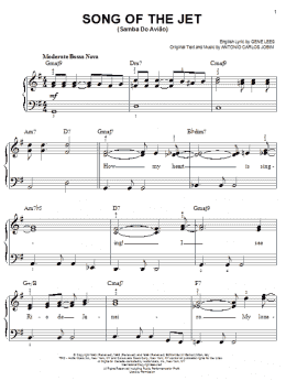 page one of Song Of The Jet (Samba do Aviao) (Easy Piano)