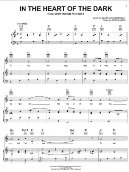 page one of In The Heart Of The Dark (Piano, Vocal & Guitar Chords (Right-Hand Melody))