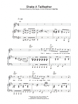 page one of Shake A Tail Feather (Piano, Vocal & Guitar Chords)