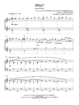 page one of Who? (Educational Piano)