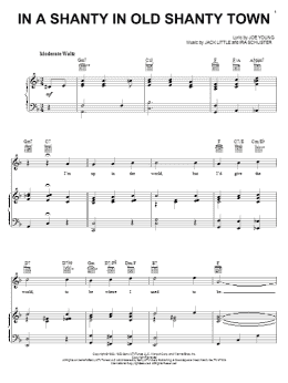 page one of In A Shanty In Old Shanty Town (Piano, Vocal & Guitar Chords (Right-Hand Melody))