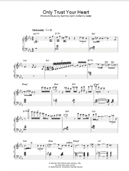 page one of Only Trust Your Heart (Piano, Vocal & Guitar Chords)