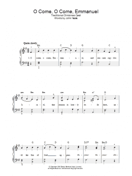 page one of O Come, O Come Emmanuel (Easy Piano)