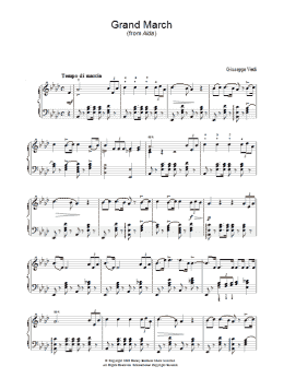 page one of Grand March (from Aida) (Piano Solo)