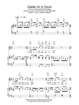 page one of Castle On A Cloud (Piano, Vocal & Guitar Chords)