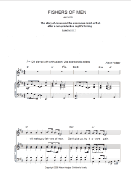 page one of Fishers Of Men (Piano, Vocal & Guitar Chords)