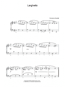 page one of Larghetto (Piano, Vocal & Guitar Chords)