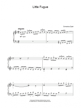 page one of Little Fugue (Piano, Vocal & Guitar Chords)