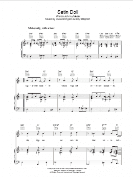 page one of Satin Doll (Piano, Vocal & Guitar Chords)