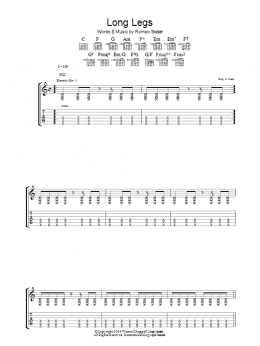 page one of Long Legs (Guitar Tab)