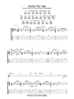 page one of Hymn For Her (Guitar Tab)