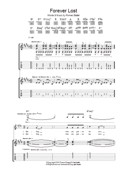 page one of Forever Lost (Guitar Tab)