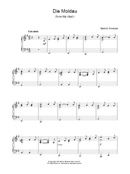 page one of Die Moldau (from Ma Vlast) (Piano Solo)