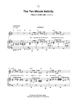 page one of Finale (from The Ten Minute Nativity) (Piano, Vocal & Guitar Chords)