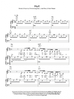 page one of Hurt (Piano, Vocal & Guitar Chords)