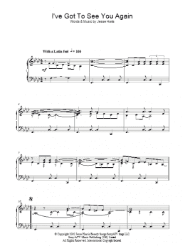 page one of I've Got To See You Again (Piano Solo)