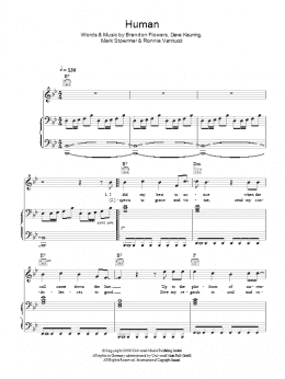 page one of Human (Piano, Vocal & Guitar Chords)