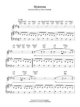 page one of Mykonos (Piano, Vocal & Guitar Chords)