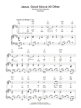 page one of Jesus Good Above All Other (Piano, Vocal & Guitar Chords)