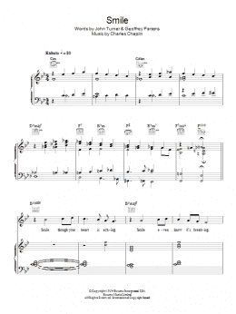 page one of Smile (Piano, Vocal & Guitar Chords)