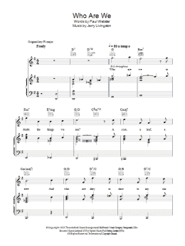 page one of Who Are We (Piano, Vocal & Guitar Chords)