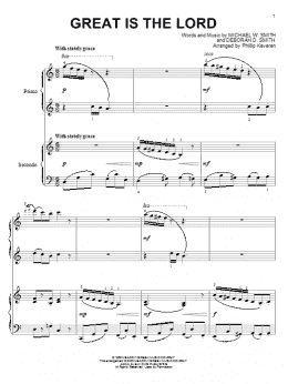 page one of Great Is The Lord (arr. Phillip Keveren) (Piano Duet)