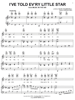 page one of I've Told Ev'ry Little Star (Piano, Vocal & Guitar Chords (Right-Hand Melody))