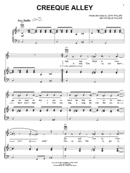 page one of Creeque Alley (Piano, Vocal & Guitar Chords (Right-Hand Melody))