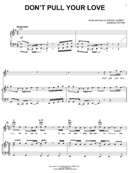 page one of Don't Pull Your Love (Piano, Vocal & Guitar Chords (Right-Hand Melody))