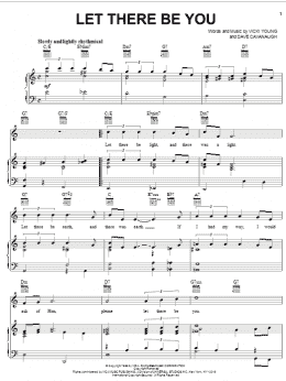page one of Let There Be You (Piano, Vocal & Guitar Chords (Right-Hand Melody))