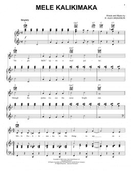 page one of Mele Kalikimaka (Piano, Vocal & Guitar Chords (Right-Hand Melody))