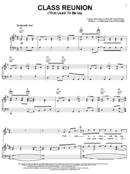 page one of Class Reunion (That Used To Be Us) (Piano, Vocal & Guitar Chords (Right-Hand Melody))
